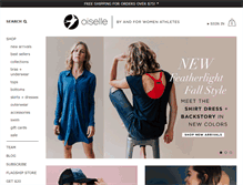 Tablet Screenshot of oiselle.com